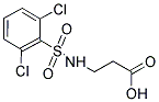 3-[[(2,6-DICHLOROPHENYL)SULFONYL]AMINO]PROPANOIC ACID Struktur