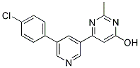 6-[5-(4-CHLOROPHENYL)PYRIDIN-3-YL]-2-METHYLPYRIMIDIN-4-OL Struktur