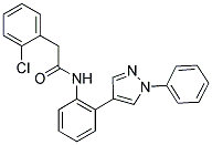 2-(2-CHLOROPHENYL)-N-[2-(1-PHENYL-1H-PYRAZOL-4-YL)PHENYL]ACETAMIDE Struktur