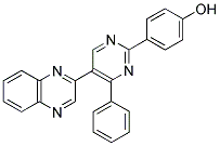 4-[4-PHENYL-5-(QUINOXALIN-2-YL)PYRIMIDIN-2-YL]PHENOL Struktur