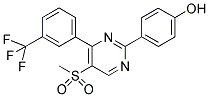 4-[5-(METHYLSULPHONYL)-4-(3-(TRIFLUOROMETHYL)PHENYL)PYRIMIDIN-2-YL]PHENOL Struktur