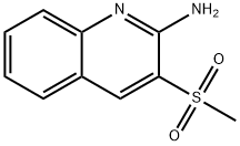 3-(METHYLSULFONYL)-2-QUINOLINAMINE Struktur