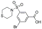 3-BROMO-5-(THIOMORPHOLINE-4-SULFONYL)-BENZOIC ACID Struktur