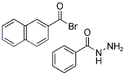 2-NAPHTHOYL BROMIDE BENZOYL HYDRAZINE Struktur