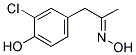 (3-CHLORO-4-HYDROXYPHENYL)ACETONE OXIME Struktur