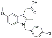 1-(4-CHLOROBENZYL)-5-METHOXY-2-METHYLINDOLE-3-ACETIC ACID Struktur