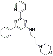 (3-MORPHOLIN-4-YL-PROPYL)-(6-PHENYL-2-PYRIDIN-2-YL-PYRIMIDIN-4-YL)-AMINE Struktur