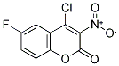 4-CHLORO-6-FLUORO-3-NITROCOUMARIN Struktur