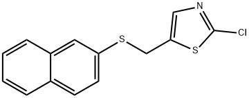 (2-CHLORO-1,3-THIAZOL-5-YL)METHYL 2-NAPHTHYL SULFIDE Struktur