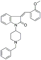 1-(1-BENZYLPIPERIDIN-4-YL)-1,3-DIHYDRO-3-((2-METHOXYPHENYL)METHYLENE)-(2H)-INDOL-2-ONE Struktur