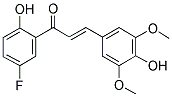 2',4-DIHYDROXY-3,5-DIMETHOXY-5'-FLUOROCHALCONE Struktur