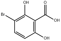 3-BROMO-2,6-DIHYDROXYBENZOIC ACID Struktur