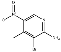 2-AMINO-3-BROMO-4-METHYL-5-NITROPYRIDINE Struktur