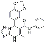 7-(1,3-BENZODIOXOL-5-YL)-5-METHYL-N-PHENYL-4,7-DIHYDRO[1,2,4]TRIAZOLO[1,5-A]PYRIMIDINE-6-CARBOXAMIDE Struktur