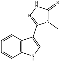 5-(1H-INDOL-3-YL)-4-METHYL-4H-1,2,4-TRIAZOLE-3-THIOL Struktur