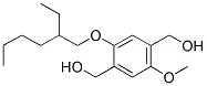 2-METHOXY-5-(2'-ETHYLHEXYLOXY)-1,4-BIS(HYDROXYMETHYL)BENZENE Struktur