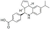 4-[(3AS,4R,9BR)-8-ISOPROPYL-3A,4,5,9B-TETRAHYDRO-3H-CYCLOPENTA[C]QUINOLIN-4-YL]BENZOIC ACID Struktur