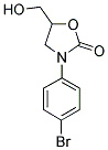 3-(4-BROMOPHENYL)-5-HYDROXYMETHYL-2-OXAZOLIDINONE Struktur