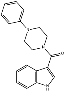 1H-INDOL-3-YL(4-PHENYLPIPERAZINO)METHANONE Struktur