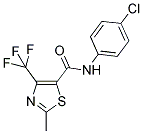 N-(4-CHLOROPHENYL)-2-METHYL-4-(TRIFLUOROMETHYL)THIAZOLE-5-CARBOXAMIDE Struktur