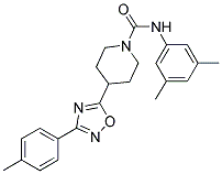 N-(3,5-DIMETHYLPHENYL)-4-[3-(4-METHYLPHENYL)-1,2,4-OXADIAZOL-5-YL]PIPERIDINE-1-CARBOXAMIDE Struktur