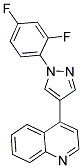 4-[1-(2,4-DIFLUOROPHENYL)-1H-PYRAZOL-4-YL]QUINOLINE Struktur