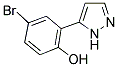 4-BROMO-2-(1H-PYRAZOL-5-YL)PHENOL Struktur