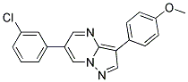 4-[6-(3-CHLOROPHENYL)PYRAZOLO[1,5-A]PYRIMIDIN-3-YL]PHENYL METHYL ETHER Struktur