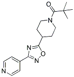 1-(2,2-DIMETHYLPROPANOYL)-4-[3-(PYRIDIN-4-YL)-1,2,4-OXADIAZOL-5-YL]PIPERIDINE Struktur