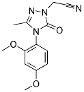 2-[4-(2,4-DIMETHOXYPHENYL)-3-METHYL-5-OXO-4,5-DIHYDRO-1H-1,2,4-TRIAZOL-1-YL]ACETONITRILE Struktur