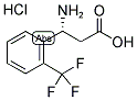 (R)-3-AMINO-3-(2-TRIFLUOROMETHYL-PHENYL)-PROPANOIC ACID HYDROCHLORIDE Struktur