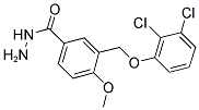 3-(2,3-DICHLORO-PHENOXYMETHYL)-4-METHOXY-BENZOIC ACID HYDRAZIDE Struktur