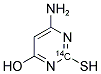 4-AMINO-6-HYDROXY-2-MERCAPTOPYRIMIDINE, [2-14C] Struktur