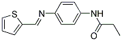 N-(4-((THIEN-2-YLMETHYLENE)AMINO)PHENYL)PROPANAMIDE Struktur