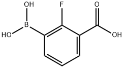 3-CARBOXY-2-FLUOROPHENYLBORONIC ACID Struktur