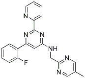 6-(2-FLUOROPHENYL)-N-[(5-METHYLPYRIMIDIN-2-YL)METHYL]-2-PYRIDIN-2-YLPYRIMIDIN-4-AMINE Struktur