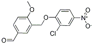 3-(2-CHLORO-4-NITRO-PHENOXYMETHYL)-4-METHOXY-BENZALDEHYDE Struktur