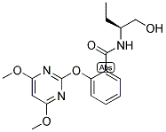 (2S)-2-[2-[(4,6-DIMETHOXYPYRIMIDIN-2-YL)OXY]BENZAMIDO]BUTAN-1-OL Struktur