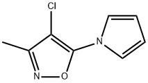 4-CHLORO-3-METHYL-5-(1H-PYRROL-1-YL)ISOXAZOLE Struktur