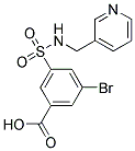 3-BROMO-5-[(PYRIDIN-3-YLMETHYL)-SULFAMOYL]-BENZOIC ACID Struktur