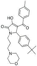 5-[4-(TERT-BUTYL)PHENYL]-3-HYDROXY-4-(4-METHYLBENZOYL)-1-[3-(4-MORPHOLINYL)PROPYL]-1,5-DIHYDRO-2H-PYRROL-2-ONE Struktur