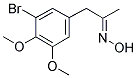 (3-BROMO-4,5-DIMETHOXYPHENYL)ACETONE OXIME Struktur