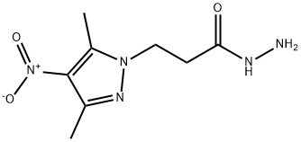 3-(3,5-DIMETHYL-4-NITRO-PYRAZOL-1-YL)-PROPIONIC ACID HYDRAZIDE Struktur