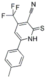 4-(TRIFLUOROMETHYL)-1,2-DIHYDRO-2-THIOXO-6-P-TOLYLPYRIDINE-3-CARBONITRILE Struktur