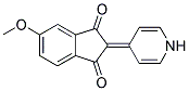 5-METHOXY-2-(1H-PYRIDIN-4-YLIDENE)-1,3-INDANDIONE Struktur