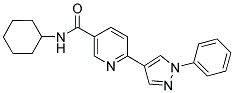 N-CYCLOHEXYL-6-(1-PHENYL-1H-PYRAZOL-4-YL)NICOTINAMIDE Struktur