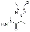 2-(4-CHLORO-3-METHYL-PYRAZOL-1-YL)-PROPIONIC ACID HYDRAZIDE Struktur