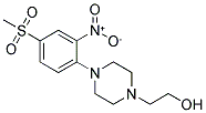 2-(4-[4-(METHYLSULFONYL)-2-NITROPHENYL]PIPERAZIN-1-YL)ETHANOL Struktur