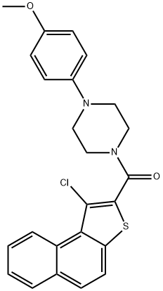 (1-CHLORONAPHTHO[2,1-B]THIOPHEN-2-YL)[4-(4-METHOXYPHENYL)PIPERAZINO]METHANONE Struktur