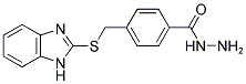 4-(1H-BENZOIMIDAZOL-2-YLSULFANYLMETHYL)-BENZOIC ACID HYDRAZIDE Struktur